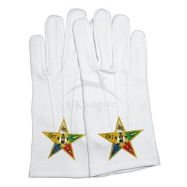 Premium Quality OES Sash (unlined) with FREE Cotton Gloves (Large)