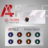 APIELE Waterproof Round Rocker Toggle Switch 2 Position DC 12V