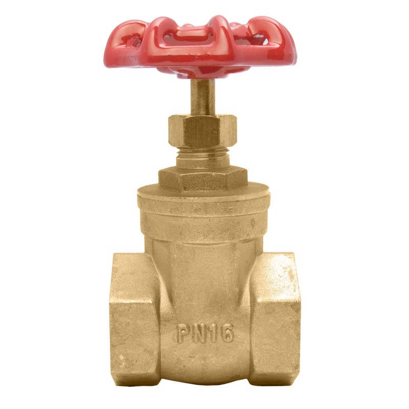 DuraChoice 1" Brass Gate Valve - 200WOG, FxF NPT
