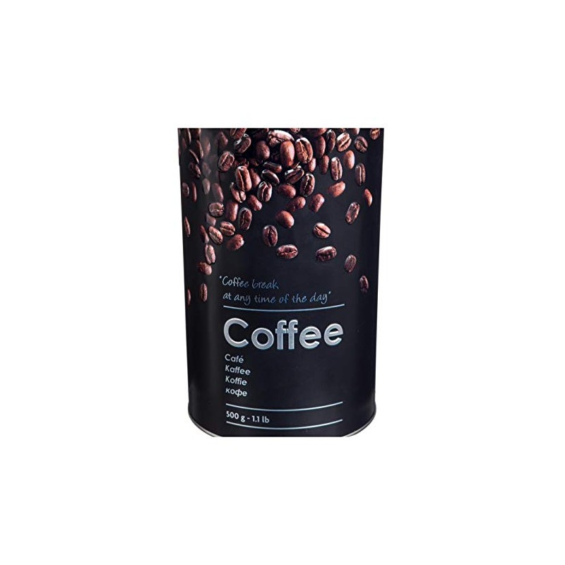 5five Metal Coffee Tin 500 g Black Edition Black