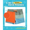 maamgic Boys Swim Trunks with Compression Liner Toddler Stretch Swim