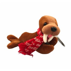 Coca-Cola Cavanagh Coca-Cola Plush ..... Walrus with COLA-COLA bottle and Logo scarf