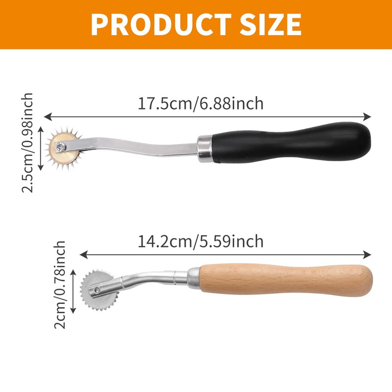 2Pcs Tracing Wheel Sewing Tools Craft Sewing Wheel, Sewing Stainless