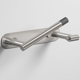 Sankecao Toilet Paper Holder - Bathroom Toilet Paper Holder Adhesive or Screw Wall Mounted Swivel Snap Lock Design Fits Anywhere Stainless Steel Bathroom Tissue Roll Holder