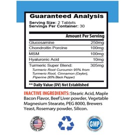 cat Hip Chews - Pets Turmeric Joint Health Complex - with MSM - Dogs and Cats - Hip AID - Turmeric for Cats - 3 Bottles (180 Tablets)