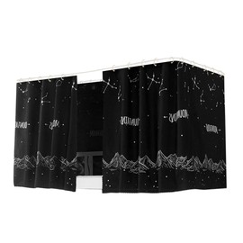 Hoce Dorm Twin Bunk Bed Drapes for Bottom Bunk Bed Privacy Curtains 3 Panels