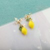 FUSTMW Lemon Earrings for Women Bow Lemon Earrings Lemon Gifts