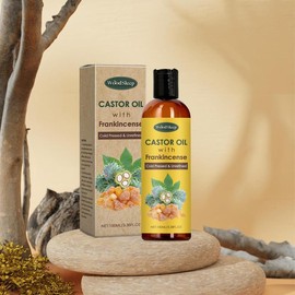 Castor Oil with Frankincense, 1 Box Moisturizing Soothing Body Massage Essential Oil, Body Care Oil for Women & Men, Massage Oil for Daily Use, Valentine's Day Gift
