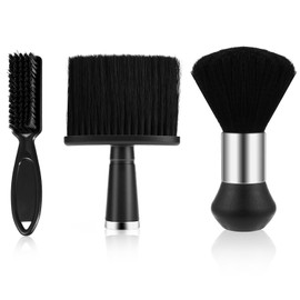 Neck Duster Barber Brush,3 PCS Barber Brush Hair Clipper Cleaning Brush Hairdresser Neck Brushes Barbers Supplies for Brushing off Hair Around Neckline and Ears After Haircut