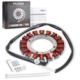 15–20 AMP Charging Coil Stator for Kohler 15–27HP Engines, Replaces 237878-S 2408503-S, Compatible with CV/CH/ECH/ECV/KT/LH/PCV Series Alternator VOLTIZER