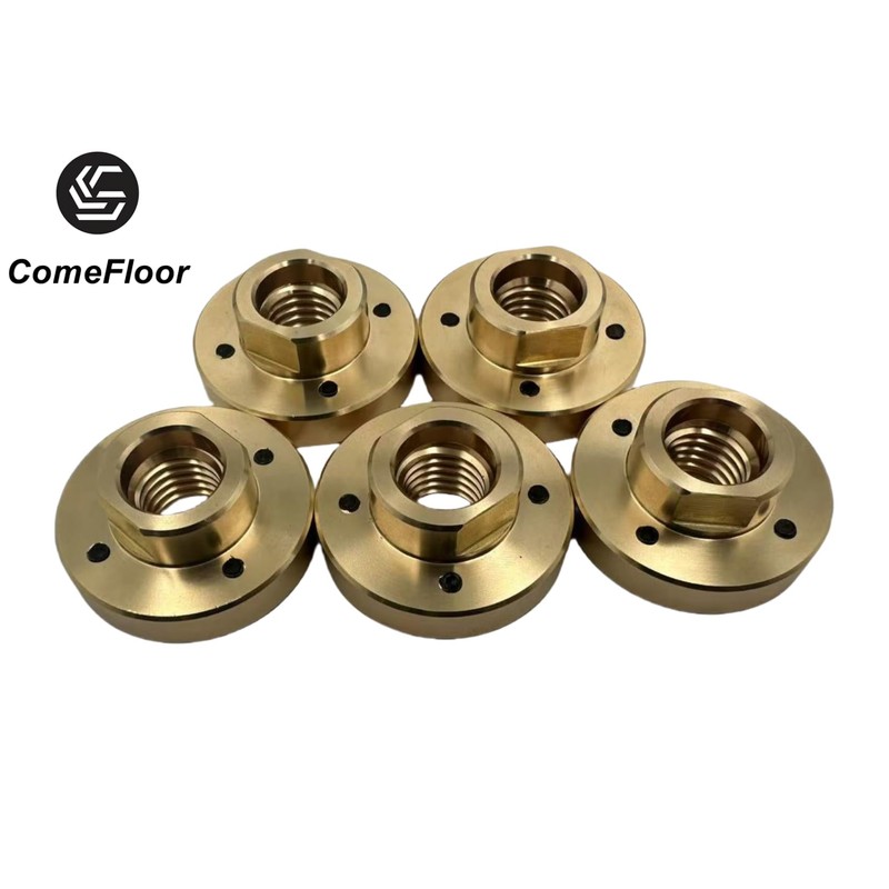 ComeFloor Solid Brass Flush Mount Adapter Flange for Quad Diamond