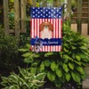 Caroline's Treasures BB3098GF Patriotic USA Pekingnese Red White Garden Size