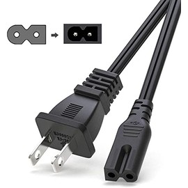 UL Listed 6ft Power Cord for Sony Radio Cassette CD Player CFD-222 CFS204 CFS-208 CFS-209 CFS-201 CFD-470 CFD-V30 CFDV20 CFDV25 CFDV30 2 Prong Polarized Power Cord Ac Cable Replacement