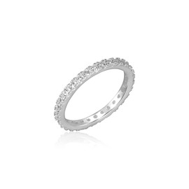 925 Silver Standard Tennis Ring No. 13 / 925실버 스탠다드 테니스 반지 13호