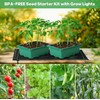 Seed Starter Trays with Grow Lights and Heat Mat, 48
