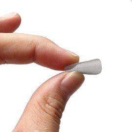 GUUZI 200 Pieces 15mm Stainless Steel Pipe Sieve Filters Type 304 Pipe Screen Filters Silver