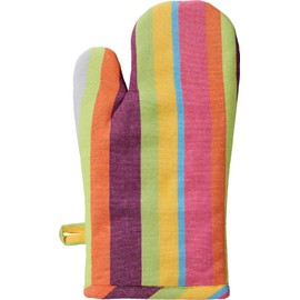 REDBEST Oven Glove Striped Cotton Multi-Coloured Size 15 x 30 cm