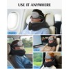 YFONG Travel Pillow for Long Flight Airplanes, Head Strap Combo