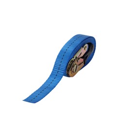 Hihaha Ratchet Tie Down Straps/Heavy Duty Tensioning Belts Motorcycle Trailer Trucks Cargo/Adjustable 800kg 118.11" / 1 Pcs Blue