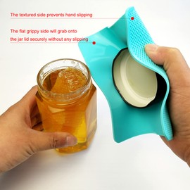 Multi-Purpose Rubber Jar Opener Gripper Pad Lid Opener for Weak Hands Senior with Arthritis (Color B)