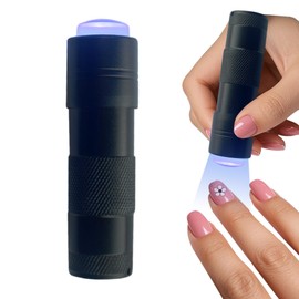 Portable Handheld UV Light For Gel Nails, LED Mini UV Nail Lamp With French Tip Stamp Silicone Head, Small Lámpara Para UñAs U V Flashlight Nail Dryer For Rhinestone Glue Decoration DIY At Home Travel