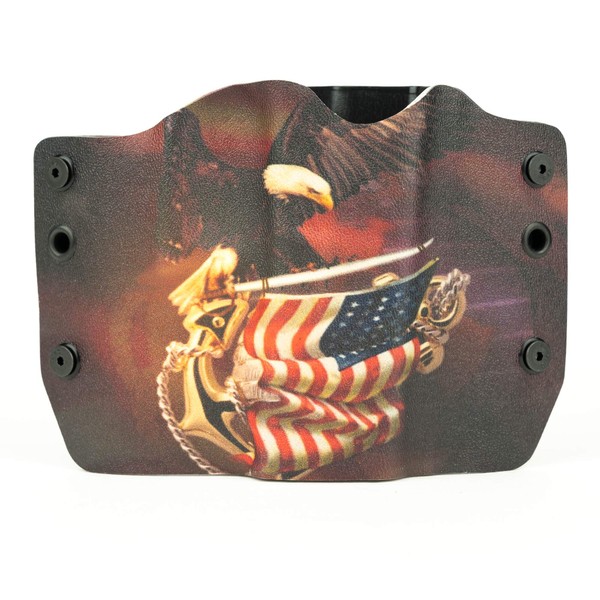 Eagle On Flag OWB Holster (Right-Hand, for 1911 w/o Rail)