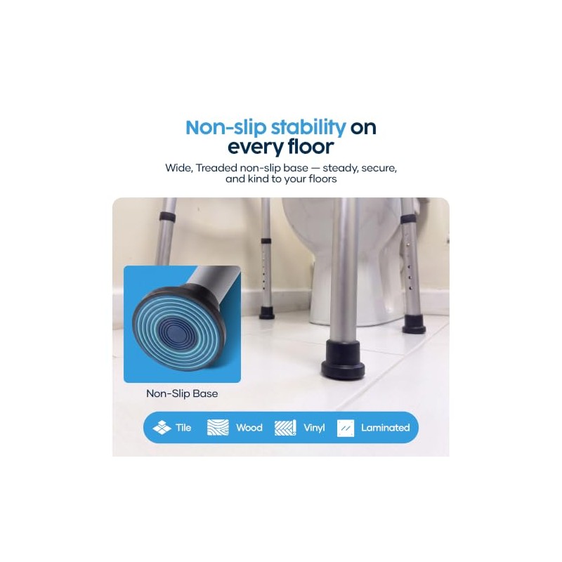 Eazy Advance Toilet Frame for Elderly & Disabled, Height Adjustable