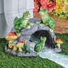 Gutter Downspout Extension Decorative Statue, Frog Statues 3”×4” Gutter Downspout