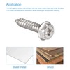 sourcing map Phillips Hex Washer Self Tapping Screws, M6 x