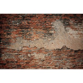 XMJJKUF Vintage Red Brick Wall Photo Backdrop Brick Photography Backdrop Baby Birthday Party Graduation Home Decors Background Newborn Adults Portrait Wallpaper Photo Studio Props 7x5ft Polyester