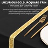 Teruntrue 2 Pack Black Tablecloths 153x260cm Polyester Rectangle Table Cloth