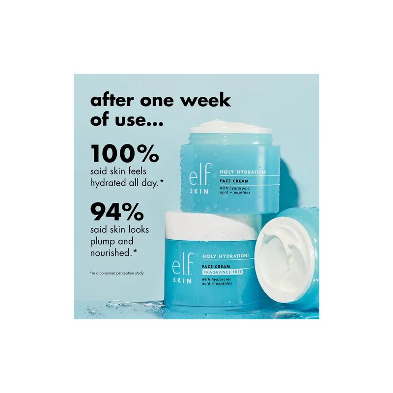 E.l.f Crema Hidratante Con Ácido Hialuronico 50ml Momento de aplicación