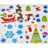 Christmas Window Stickers, 4 Sheets, Christmas Gel Clings - Decorations