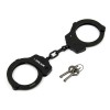 POLICE Handcuffs Professional Double Lock Heavy Duty Metal Steel Black