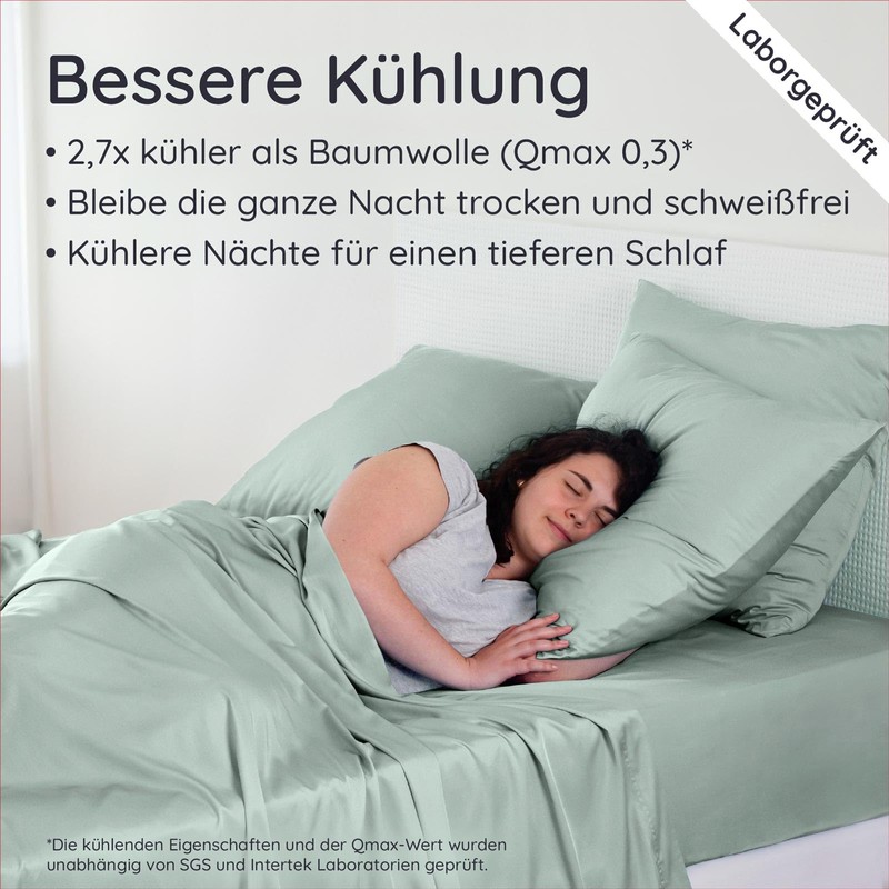 Bambaw Bed Sheet without Rubber Bamboo, 180 x 290 cm,