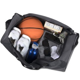 55 Litre Canvas Duffle Bags for Men & Women for Traveling, The Gym, and as Sports Equipment Bag/Organizer (Grey)