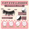 FADVAN False Eyelashes Faux Mink Lashes 6D Volume Full Cat