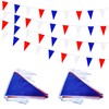 Rotenl 100 Feet 60 Pcs Red White and Blue Pennant