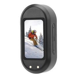 1080P Pet Camera Collar with 0.96 Inch IPS HD Color Screen, Anti Shake Wide Angle Cam, for Cycling, Outdoor (Black)