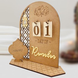 Ramadan Decoration | Ramadan Calendar Made of Wood | Ramadan Calendar Children | Eid Mubarak Advent Calendar, DIY Ramadan Decoration 30 Days Countdown - Calendar for Home