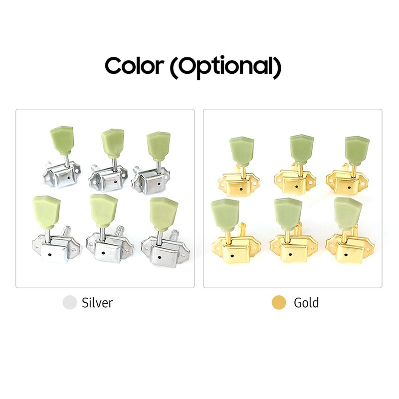 6pcs Open-Style Guitar Tuning Keys String Tuning Pegs Vintage Tuners