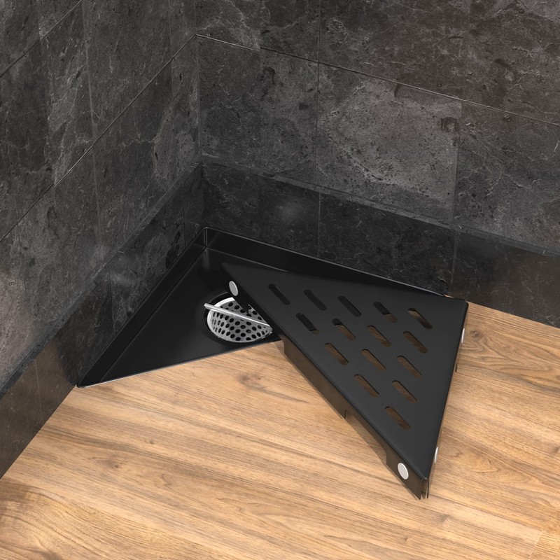 Hydroware Triangle Shower Drain - Stainless Steel Triangular Shower Floor