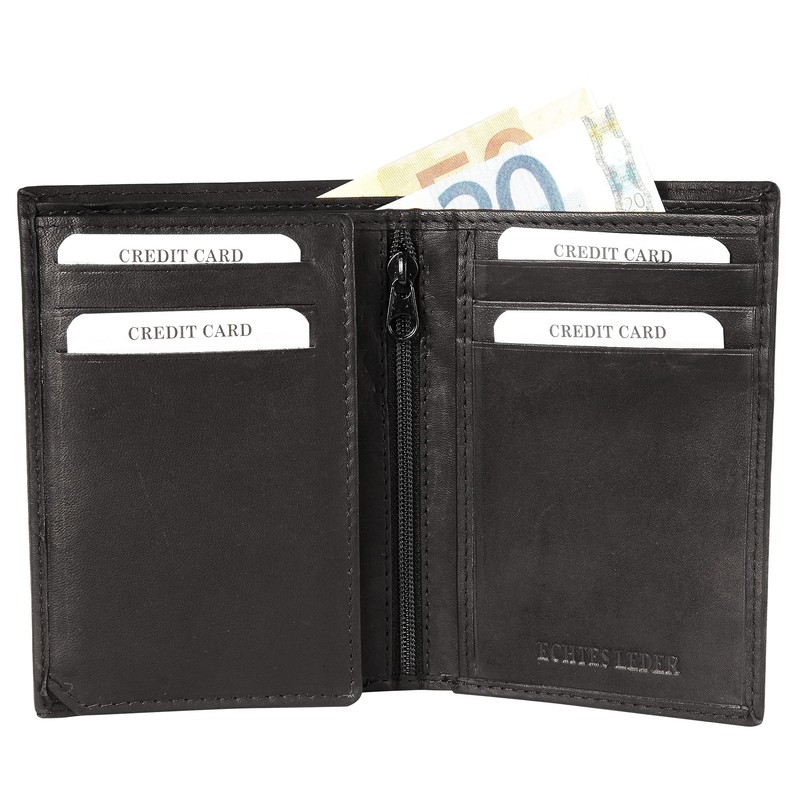 Excellanc 3000229 Men's Wallet Real Leather Landscape Format 12 x