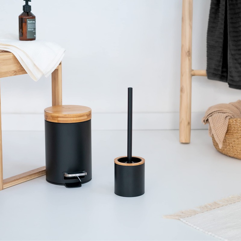 Kazai. 3L Designer Bathroom Bin | Superior Bamboo | Soft