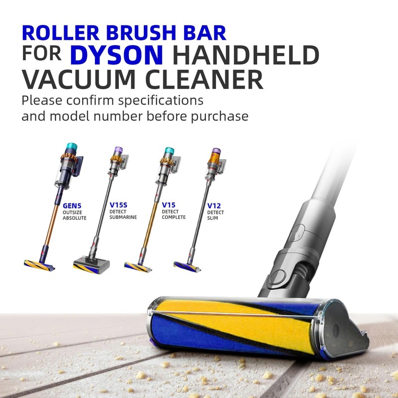 Premium Soft Roller Brush Bar, Laser Slim Fluffy Brush Bar,