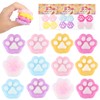 12Pcs Cat Paw Squishy Toys - Kawaii Cat Paw Mochi