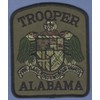 Embroidered Patch -Alabama State Trooper Tactical Shoulder Green