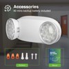 FREELICHT 4 Pack Emergency Lights for Business, with Battery Backup,Hard