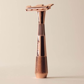 Leaf Shave Twig Razor + Blades - Rose Gold, 1 Razor + 5 Blades