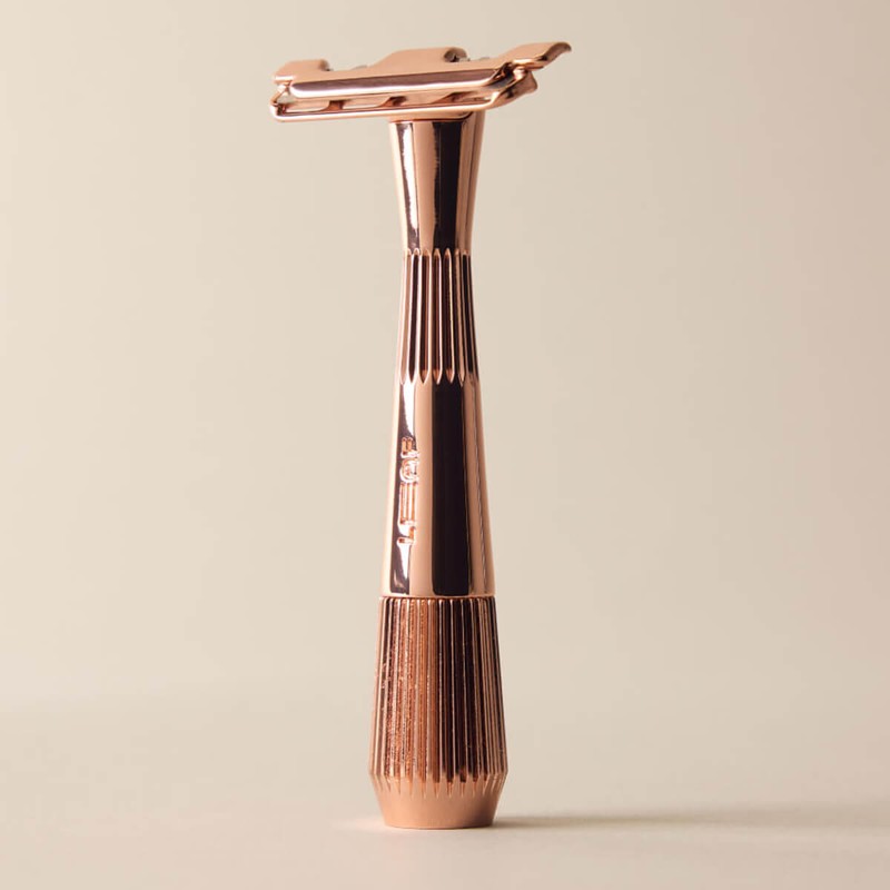 Leaf Shave Twig Razor + Blades - Rose Gold, 1